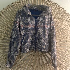 COPY - Free People windbreaker short/jacket set.NWOT. Embroidered with so many …